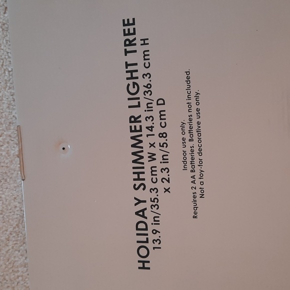 Holiday Shimmer Light Tree.  Batteries Included. - Picture 4 of 10